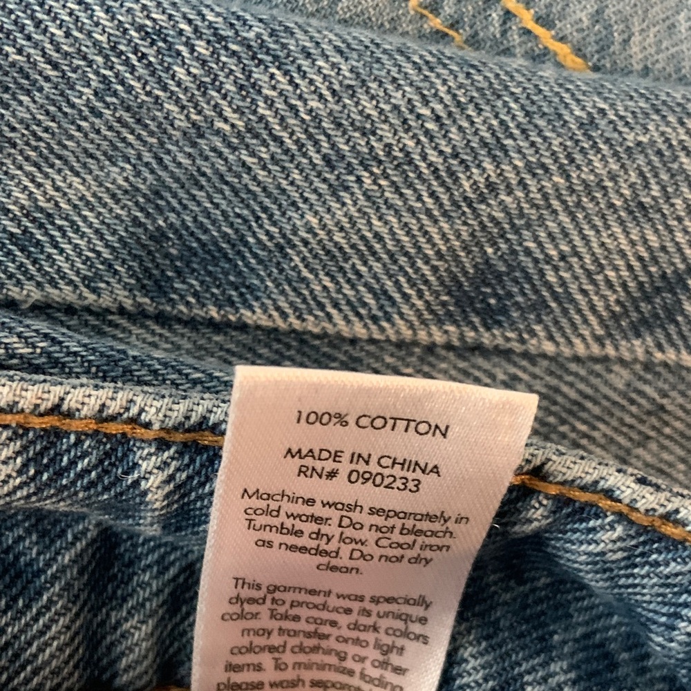 Pacsun Classic Blue Denim Tapered Leg Mom Jeans - Picture 8 of 8